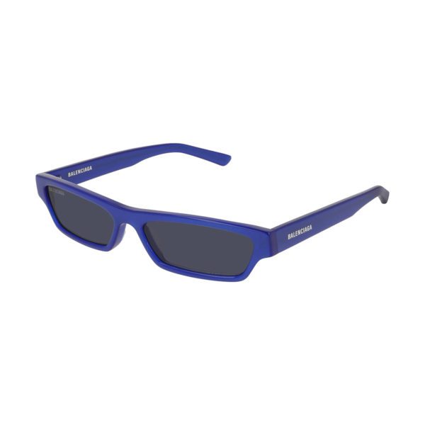 BalenciagaBB0075S-005 – rettangolare stretto, blu perlato Sunglasses